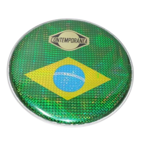 Pele Contemporanea 44P Bandeira Brasileira 10 Pol por 85,00 à vista no boleto/pix ou parcele em até 3x sem juros. Compre na loja Mundomax!