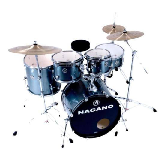 Bateria Nagano Garage Rock 22\" MGR Metallic Graphite por 4.854,60 à vista no boleto/pix ou parcele em até 12x sem juros. Compre na loja Mundomax!