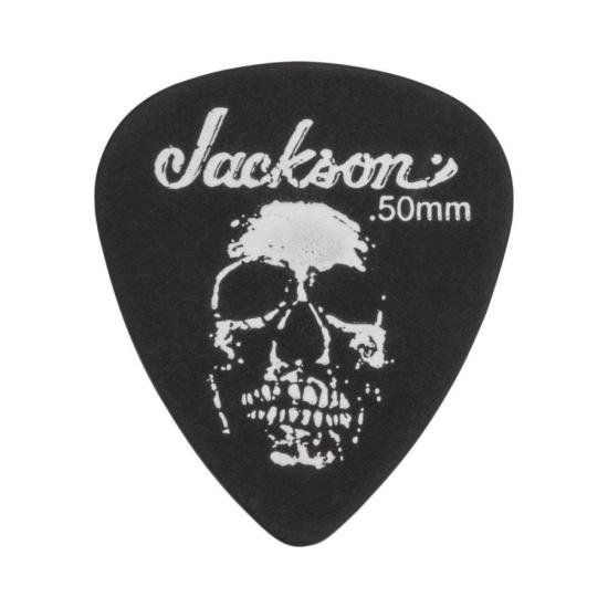 Pack palhetas Jackson 451 Skull Thin (12 Unidades) Preto .50mm por 59,00 à vista no boleto/pix ou parcele em até 2x sem juros. Compre na loja Mundomax!