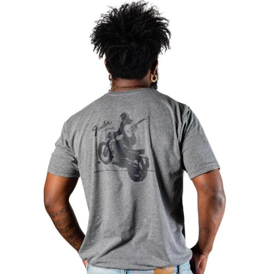 Camiseta Fender Jaguar GG por 107,00 à vista no boleto/pix ou parcele em até 4x sem juros. Compre na loja Mundomax!