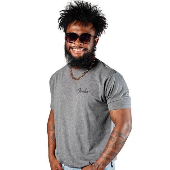 Camiseta Fender Jaguar G por 0,00 à vista no boleto/pix ou parcele em até 1x sem juros. Compre na loja Mundomax!