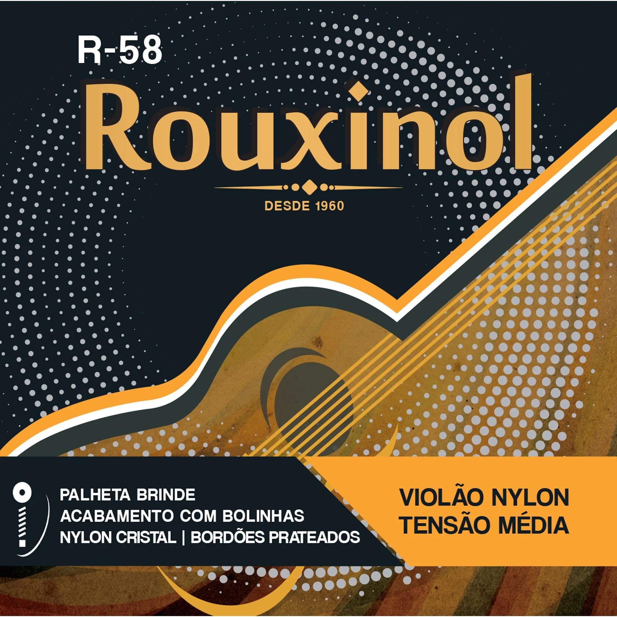 ENC TEN MED P/VIOLAO NYLON NIG R58 (86591)