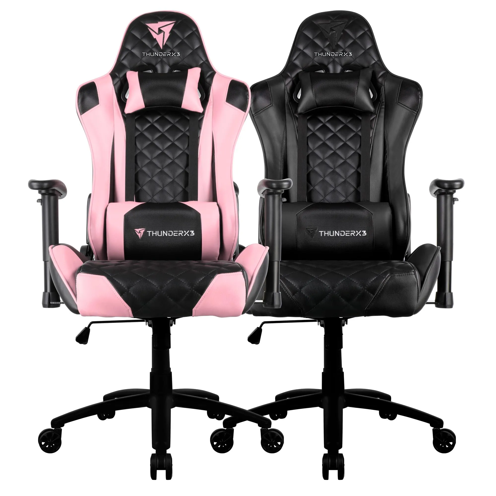 Kit ThunderX3 Cadeira Gamer TGC12 Preta + TGC12 Rosa por 2.599,80 à vista no boleto/pix ou parcele em até 12x sem juros. Compre na loja Thunderx3!