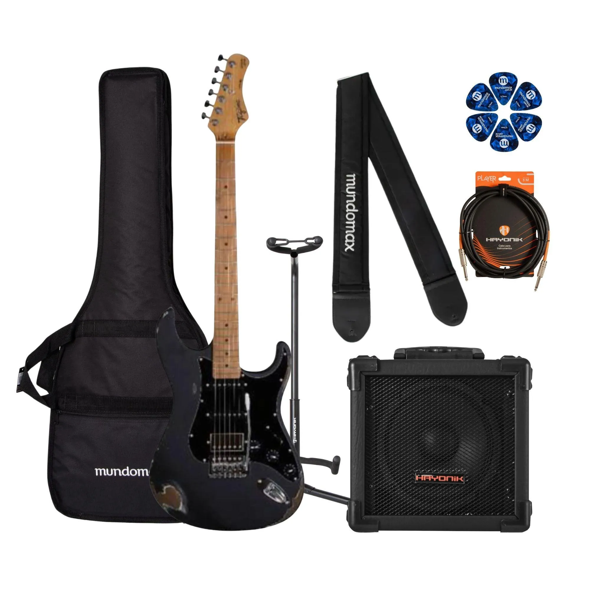 KIT GUITARRA TAGIMA TGA-580 + ACESSORIOS por 2.209,00 à vista no boleto/pix ou parcele em até 12x sem juros. Compre na loja Mundomax!