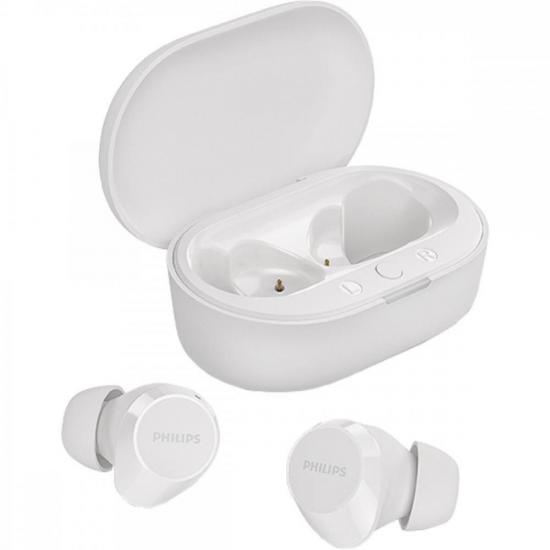 Fone de Ouvido Philips TAT1209 Bluetooth Branco por 165,00 à vista no boleto/pix ou parcele em até 6x sem juros. Compre na loja Mundomax!