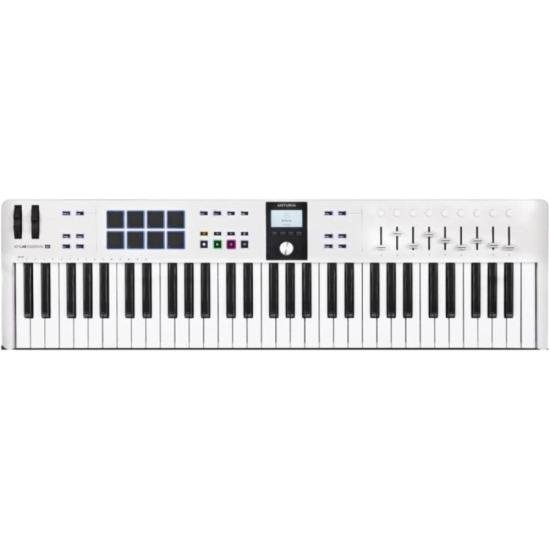 Teclado Controlador Arturia Essential 61 MK3 Branco por 2.999,00 à vista no boleto/pix ou parcele em até 12x sem juros. Compre na loja Mundomax!