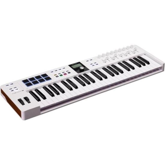 Teclado Controlador Arturia Essential 49 MK3 Branco por 2.599,00 à vista no boleto/pix ou parcele em até 12x sem juros. Compre na loja Mundomax!