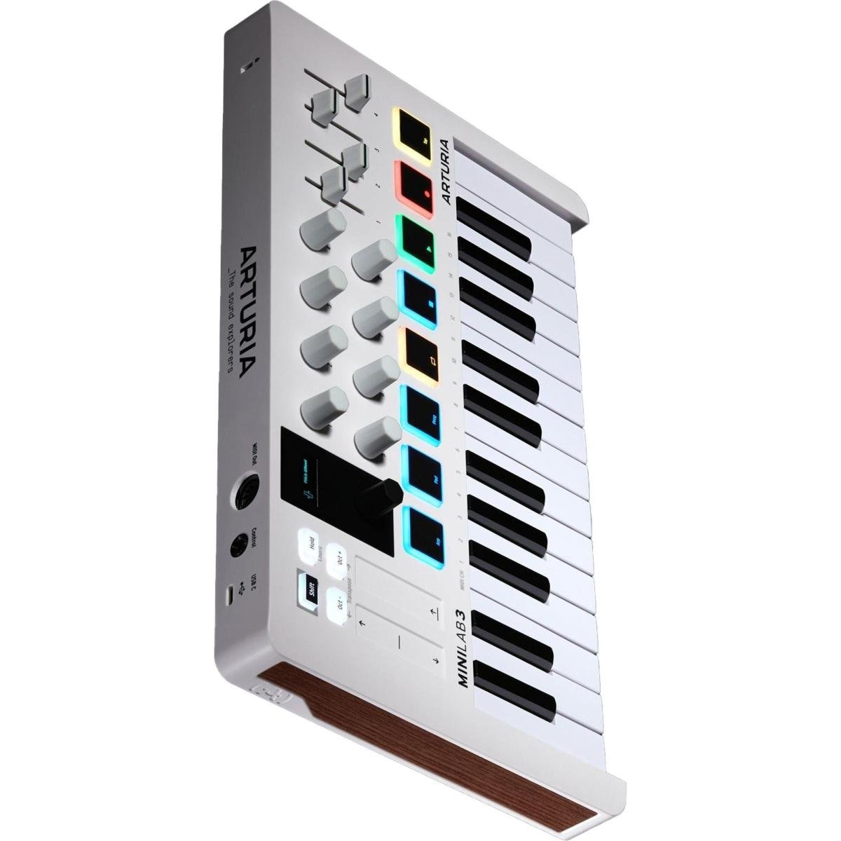 Teclado Controlador Arturia MiniLab III Branco - Mundomax
