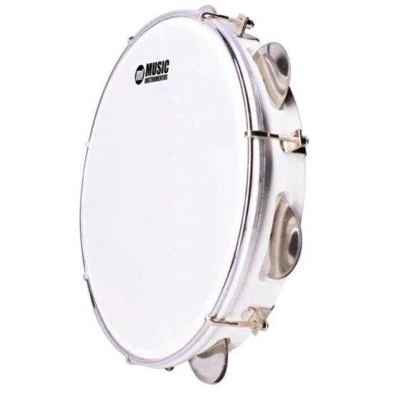 Pandeiro PHX ABS 10\" Pele Leitosa Branca por 110,00 à vista no boleto/pix ou parcele em até 4x sem juros. Compre na loja Mundomax!