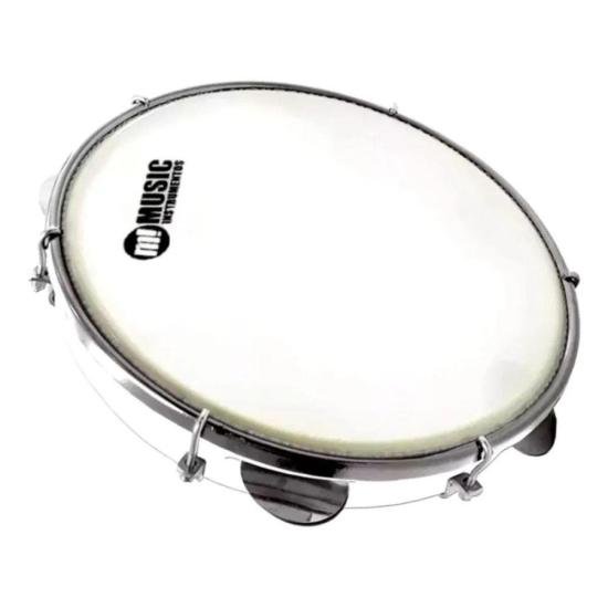 Pandeiro PHX ABS 10\" Pele Leitosa Branca por 110,00 à vista no boleto/pix ou parcele em até 4x sem juros. Compre na loja Mundomax!