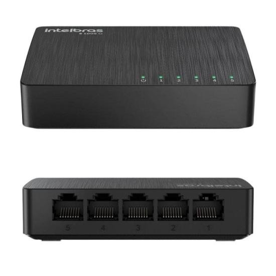 Switch Intelbras Gigabit Ethernet 5 Portas SKD-S1005G 10/100/1000mbps por 109,00 à vista no boleto/pix ou parcele em até 4x sem juros. Compre na loja Mundomax!