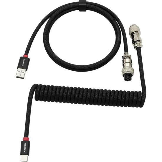 Cabo Coiled Fortrek Helix Preto por 77,00 à vista no boleto/pix ou parcele em até 3x sem juros. Compre na loja Mundomax!