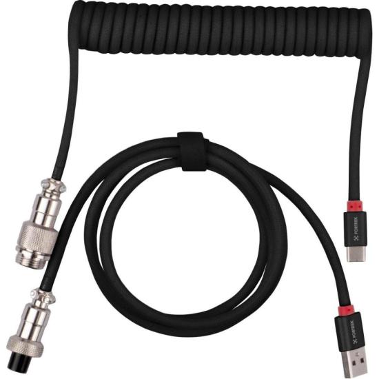 Cabo Coiled Fortrek Helix Preto por 77,00 à vista no boleto/pix ou parcele em até 3x sem juros. Compre na loja Mundomax!