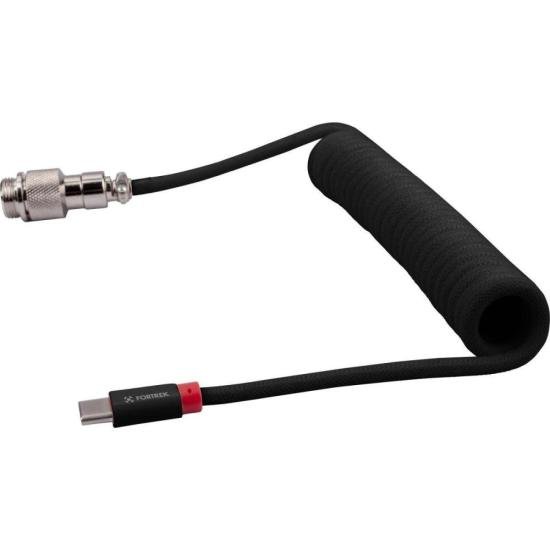 Cabo Coiled Fortrek Helix Preto por 77,00 à vista no boleto/pix ou parcele em até 3x sem juros. Compre na loja Mundomax!