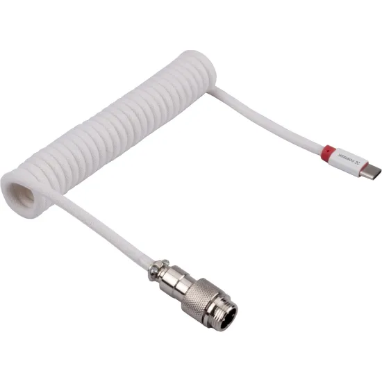 Cabo Coiled Fortrek Helix Branco (86939)