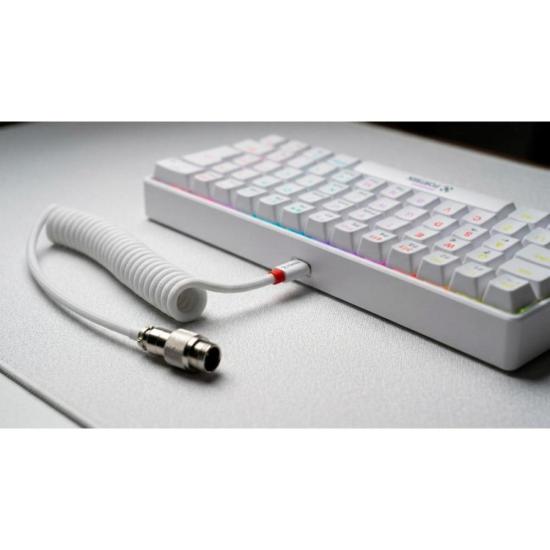 Cabo Coiled Fortrek Helix Branco por 77,00 à vista no boleto/pix ou parcele em até 3x sem juros. Compre na loja Mundomax!