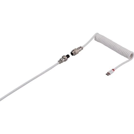 Cabo Coiled Fortrek Helix Branco por 77,00 à vista no boleto/pix ou parcele em até 3x sem juros. Compre na loja Mundomax!