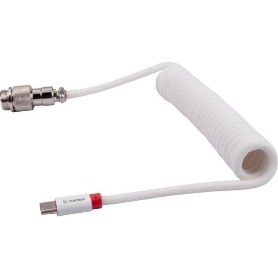 Cabo Coiled Fortrek Helix Branco por 77,00 à vista no boleto/pix ou parcele em até 3x sem juros. Compre na loja Mundomax!
