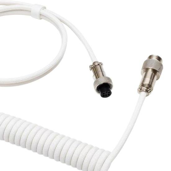 Cabo Coiled Fortrek Helix Branco por 77,00 à vista no boleto/pix ou parcele em até 3x sem juros. Compre na loja Mundomax!