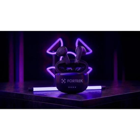 Fone de Ouvido TWS Auricular Fortrek HWS2 Bluetooth 6.0 Preto por 78,00 à vista no boleto/pix ou parcele em até 3x sem juros. Compre na loja Mundomax!