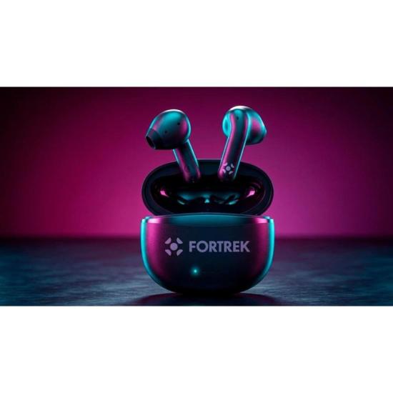 Fone de Ouvido TWS Auricular Fortrek HWS2 Bluetooth 6.0 Preto por 78,00 à vista no boleto/pix ou parcele em até 3x sem juros. Compre na loja Mundomax!
