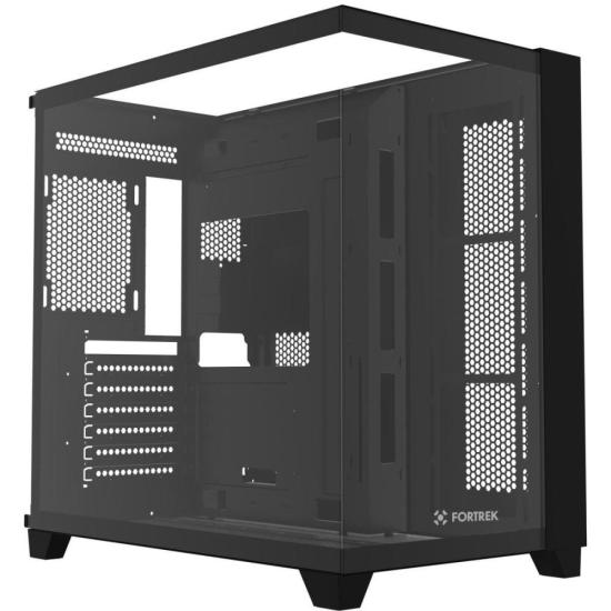 Gabinete Gamer Fortrek Clarity Full Glass Aquário Preto por 440,75 à vista no boleto/pix ou parcele em até 10x sem juros. Compre na loja Fortrek!