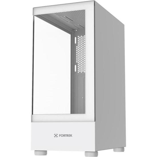 Gabinete Gamer Fortrek Crystal Mid Tower Branco por 214,95 à vista no boleto/pix ou parcele em até 8x sem juros. Compre na loja Fortrek!