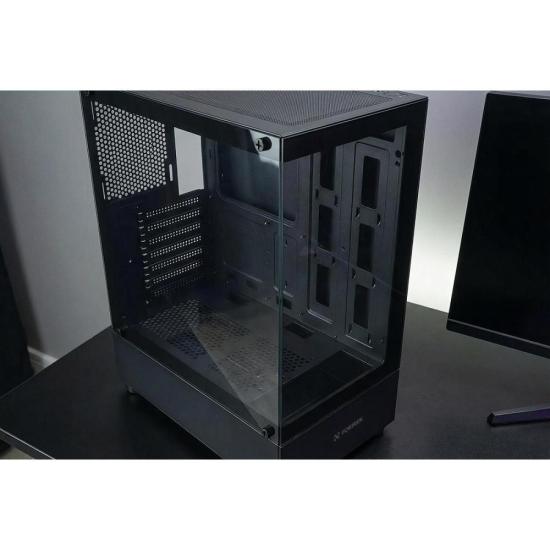 Gabinete Gamer Fortrek Crystal Mid Tower Preto por 214,95 à vista no boleto/pix ou parcele em até 8x sem juros. Compre na loja Fortrek!