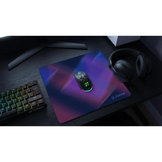 Mousepad Com Infusão de Vidro Fortrek Quickglass PRO Preto por 140,00 à vista no boleto/pix ou parcele em até 5x sem juros. Compre na loja Mundomax!