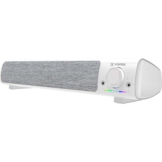 Soundbar Gamer Fortrek Sonar Com Fio Branca por 121,40 à vista no boleto/pix ou parcele em até 4x sem juros. Compre na loja Fortrek!