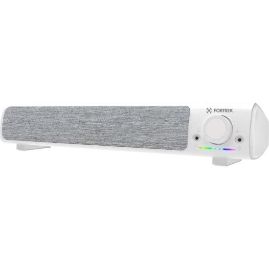Soundbar Gamer Fortrek Sonar Com Fio Branca por 121,40 à vista no boleto/pix ou parcele em até 4x sem juros. Compre na loja Fortrek!