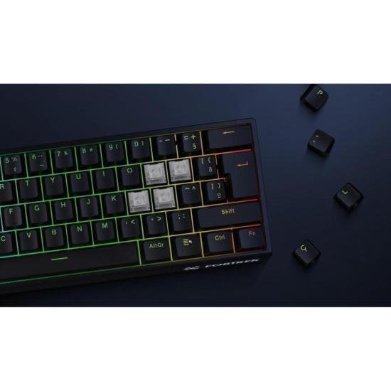 Teclado Gamer Magnético Fortrek Ora PRO Preto por 310,00 à vista no boleto/pix ou parcele em até 10x sem juros. Compre na loja Mundomax!
