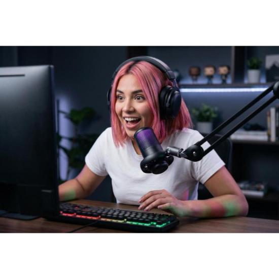 Microfone Gamer Fortrek MIC10 Preto por 200,00 à vista no boleto/pix ou parcele em até 8x sem juros. Compre na loja Mundomax!