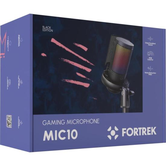 Microfone Gamer Fortrek MIC10 Preto por 204,19 à vista no boleto/pix ou parcele em até 8x sem juros. Compre na loja Fortrek!