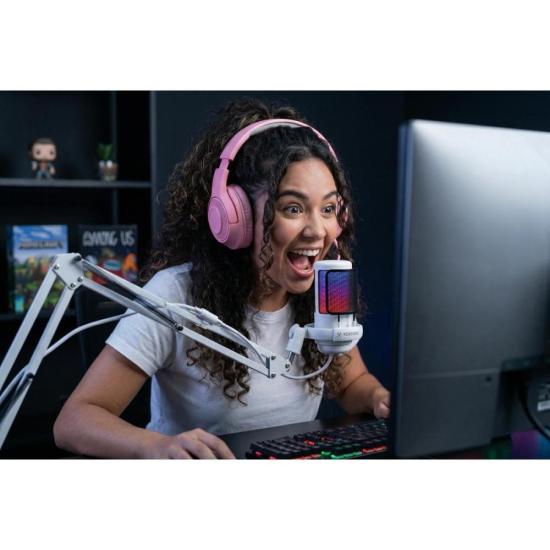 Microfone Gamer Fortrek MIC10 Branco por 204,19 à vista no boleto/pix ou parcele em até 8x sem juros. Compre na loja Fortrek!