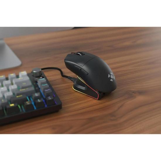 Mouse Wireless com Dock de Carregamento Magnético Fortrek Loyal Preto por 215,00 à vista no boleto/pix ou parcele em até 8x sem juros. Compre na loja Mundomax!