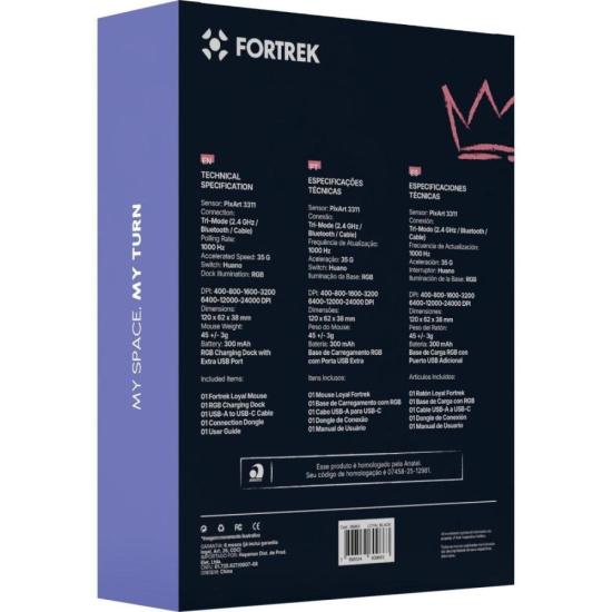 Mouse Wireless com Dock de Carregamento Magnético Fortrek Loyal Preto por 202,38 à vista no boleto/pix ou parcele em até 8x sem juros. Compre na loja Fortrek!