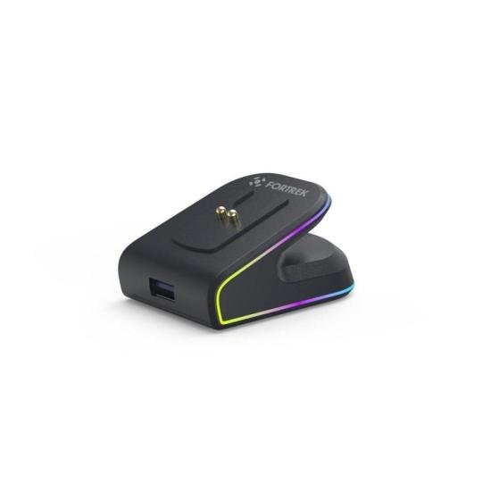Mouse Wireless com Dock de Carregamento Magnético Fortrek Loyal Preto por 215,00 à vista no boleto/pix ou parcele em até 8x sem juros. Compre na loja Mundomax!
