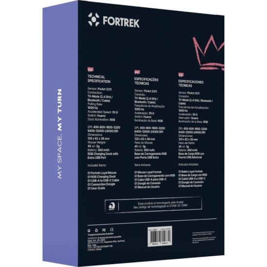 Mouse Wireless com Dock de Carregamento Magnético Fortrek Loyal Branco por 202,38 à vista no boleto/pix ou parcele em até 8x sem juros. Compre na loja Fortrek!