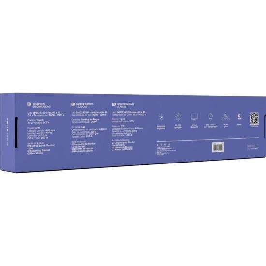 Luminária de LED Para Monitor Fortrek Lumik Sensor de Toque por 97,88 à vista no boleto/pix ou parcele em até 3x sem juros. Compre na loja Fortrek!