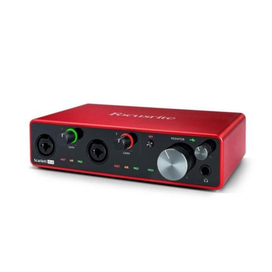 Interface De Áudio Focusrite Scarlett 4i4 4th Gen 4 In 4 Out por 3.239,00 à vista no boleto/pix ou parcele em até 12x sem juros. Compre na loja Mundomax!