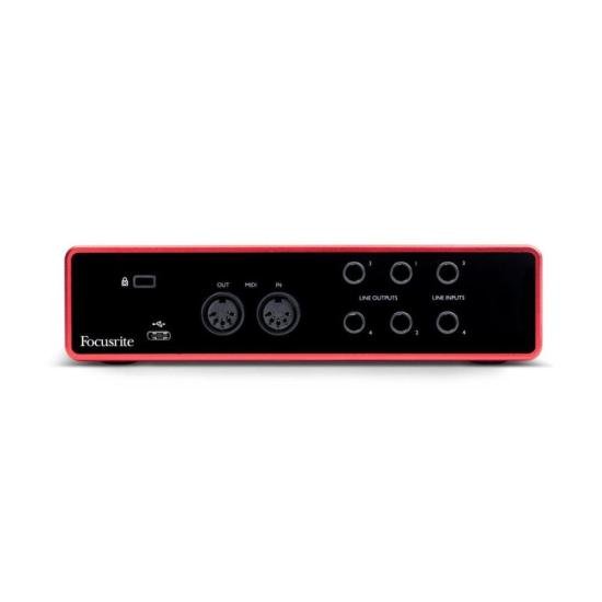 Interface De Áudio Focusrite Scarlett 4i4 4th Gen 4 In 4 Out por 3.239,00 à vista no boleto/pix ou parcele em até 12x sem juros. Compre na loja Mundomax!