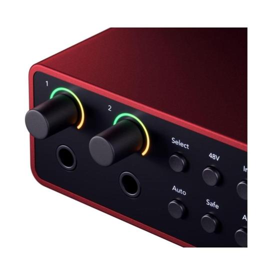 Interface De Áudio Focusrite Scarlett 4i4 4th Gen 4 In 4 Out