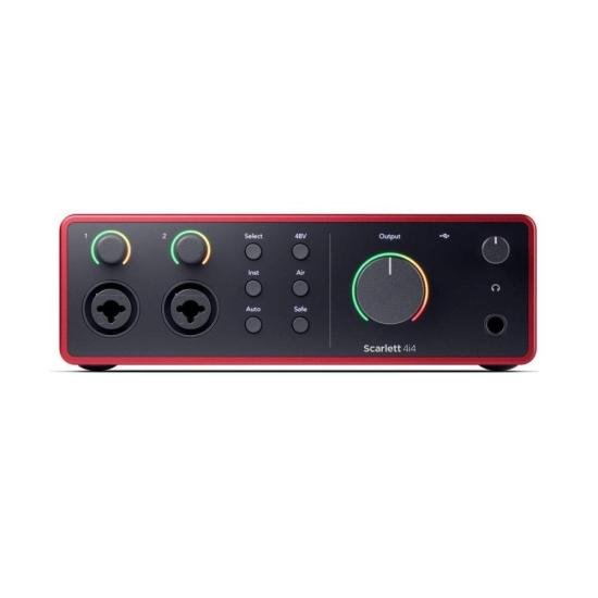 Interface De Áudio Focusrite Scarlett 4i4 4th Gen 4 In 4 Out por 3.239,00 à vista no boleto/pix ou parcele em até 12x sem juros. Compre na loja Mundomax!