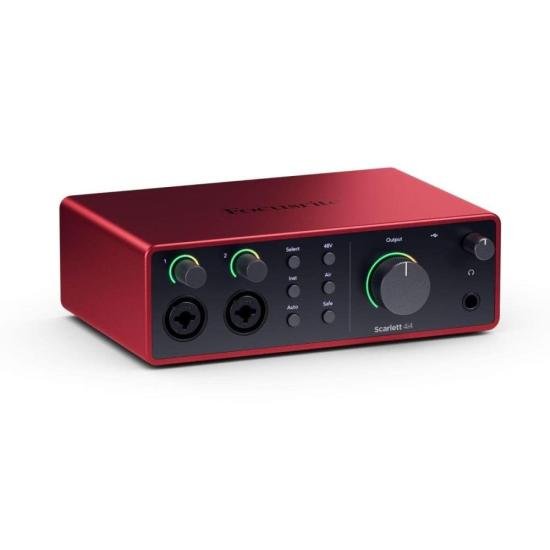 Interface De Áudio Focusrite Scarlett 4i4 4th Gen 4 In 4 Out por 3.239,00 à vista no boleto/pix ou parcele em até 12x sem juros. Compre na loja Mundomax!