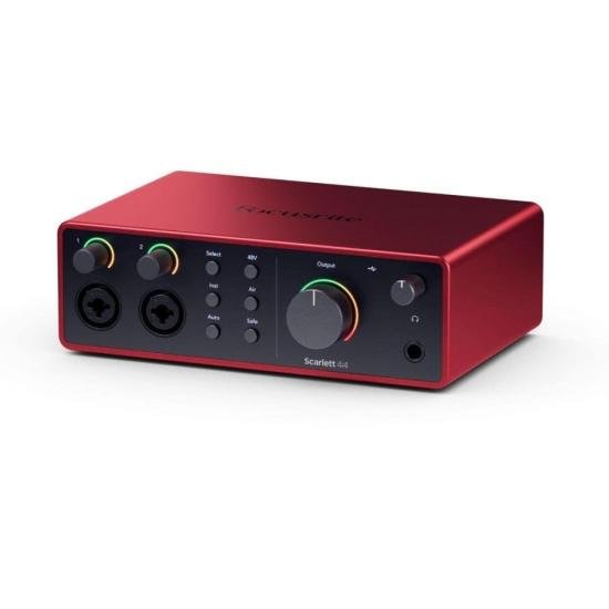 Interface De Áudio Focusrite Scarlett 4i4 4th Gen 4 In 4 Out por 3.239,00 à vista no boleto/pix ou parcele em até 12x sem juros. Compre na loja Mundomax!