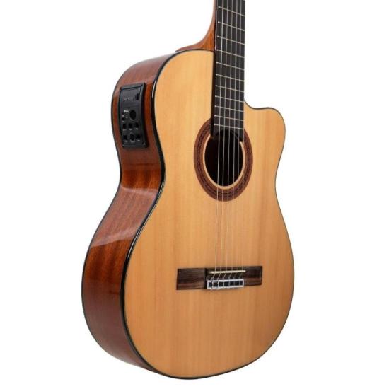 Violão Benson Clássico Gênesis GC100CE Elétro Acústico Natural por 1.099,00 à vista no boleto/pix ou parcele em até 12x sem juros. Compre na loja Mundomax!