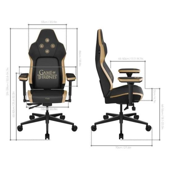 Cadeira Gamer Game of Thrones ThunderX3 CORE Smart por 2.699,90 à vista no boleto/pix ou parcele em até 12x sem juros. Compre na loja Thunderx3!