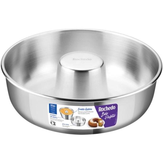 Forma Redonda Rochedo Bolo Perfeito Polida 24cm por 540,00 à vista no boleto/pix ou parcele em até 10x sem juros. Compre na loja Mundomax!