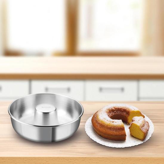 Forma Redonda Rochedo Bolo Perfeito Polida 24cm por 540,00 à vista no boleto/pix ou parcele em até 10x sem juros. Compre na loja Mundomax!